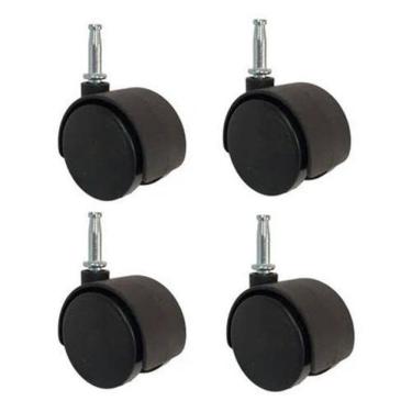 Imagem de Kit 4 Rodizios 1,5 Conjunto Roda Rodinha Cadeira Escritorio