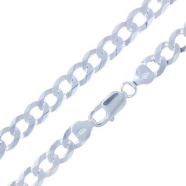 Imagem de Pulseira Masculina Grumet de Prata 925 Legitima 8mm Escama de Peixe-Masculino