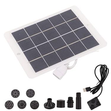 Imagem de Kit de Bomba de água Solar DIY, Fonte Movida a Energia Solar de 3W 5V para Paisagem Ao Ar Livre Fonte DC Com 6 Bicos Bomba de Circulação de água para Tanque de Peixes para Jardim