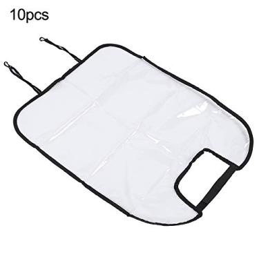 Imagem de Assento Traseiro Capa Protetora Limpa Criança bebê Kick Esteira de Lama para Carro Caminhão Suv 10 Peças (Preto)