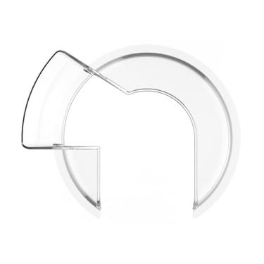 Imagem de Protetor de derramamento KSMBLPS para batedeira KitchenAid, protetor contra respingos para Kitchenaid 5,5-8 litros com suporte para tigela e tigela misturadora de aço inoxidável, para acessórios