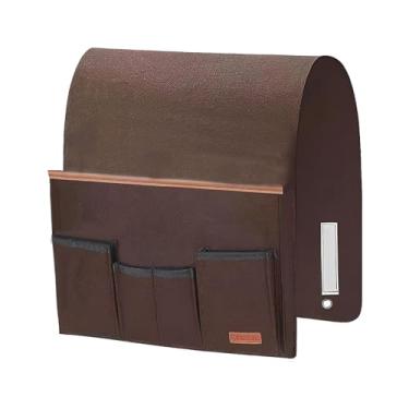 Imagem de LVOERTUIG Organizador de apoio de braço de sofá, antiderrapante, para cadeira, cadeira, cesto de armazenamento, antiderrapante, para sofá, suporte de controle remoto, bolsa de armazenamento para