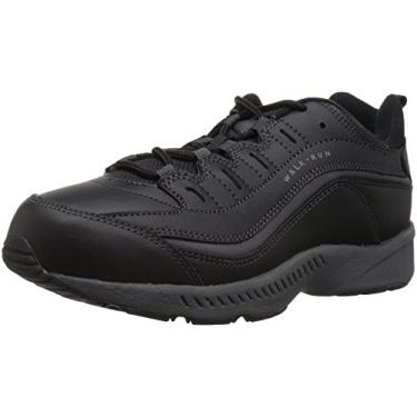 Imagem de Easy Spirit Tênis feminino de caminhada de couro Romy, Preto 960, 35