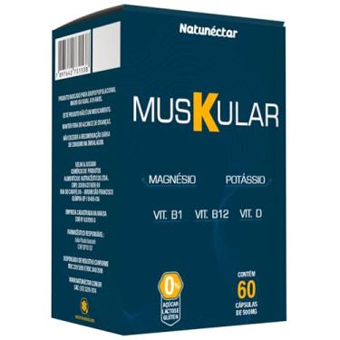 Imagem de Muskular Potássio+ Magnésio+ Vit D B1 E B12-60 Cápsulas Natunéctar