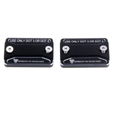 Imagem de Riderjacky Tampa do reservatório de fluido de freio dianteiro e traseiro acessórios de motocicleta para Honda CB400X CB400 X CBR400R 2013-2017, CB400F 2013-2016, CB500X CB500 X CB500F CBR500R