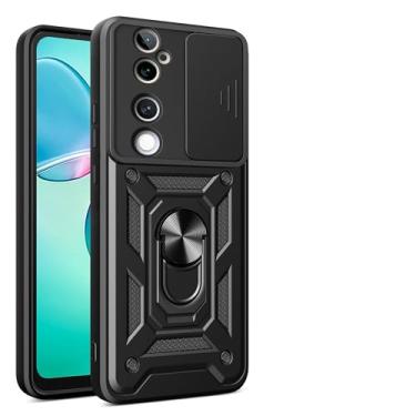 Imagem de Kukoufey Capa compatível com Vivo V40 5G, com capa de lente de câmera deslizante compatível com Vivo V40 Pro 5G V2347 / V40 5G V2348 / S19 Pro 5G capa preta