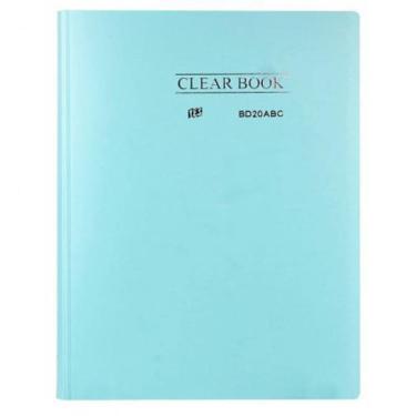 Imagem de Pasta Catálogo Azul Pastel Bd20Abc/Az Com 20 Plásticos