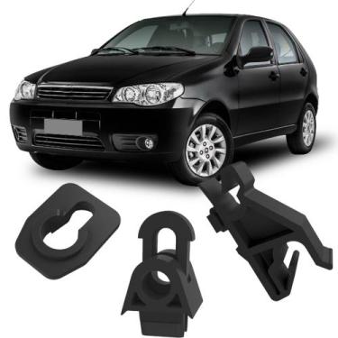 Imagem de Kit Grampos Presilhas Para Haste Vareta Do Capô Palio Fire G3 2004 200