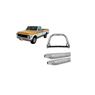 Imagem de Kit Quebra Mato S/barra+estribo Chapa Cromado C20 - HOZZ