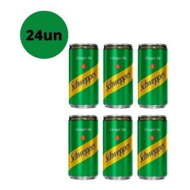 Imagem de Refrigerante Schweppes Ginger Ale 220ml - Kit Com 24 Un - Scwheppes