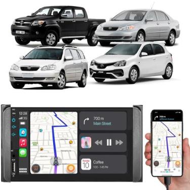 Imagem de Kit Multimídia Mp5 Corolla Etios Hilux Rav4 7 Pol Carplay Android-Auto