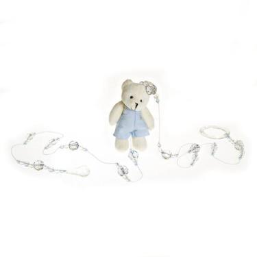 Imagem de Pingente De Cortina Urso Com Roupa Azul Infantil (Unidade) - Potinho d