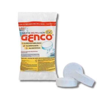 Imagem de Tabletes de Cloro Múltipla Ação 3 em 1 200g Genco