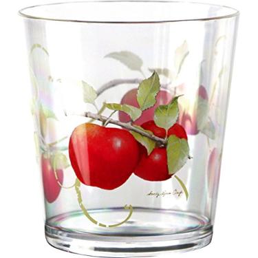 Imagem de Reston Lloyd Taças de vinho sem haste de acrílico Drinkware Harvest Apple Collection da Sandy Clough, 473 ml, conjunto de 4, 473 g, transparente