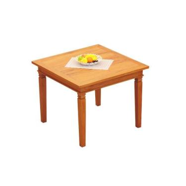 Imagem de Mesa de Jantar 1x1m Madeira de Demolição Peroba Rosa Natural - Moveis 
