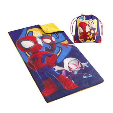 Imagem de Idea Nuova Marvel Spidey and His Amazing Friends Conjunto de 2 peças de saco de dormir e saco de dormir, 66 cm L x 46 C, a partir de 3 anos