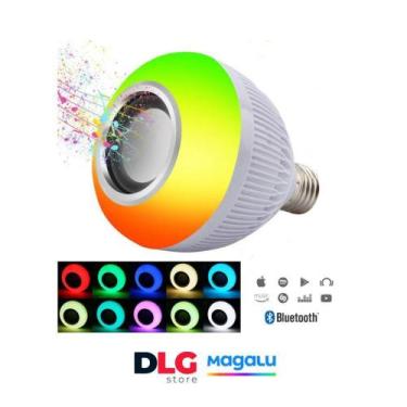 Imagem de Lâmpada Led Rgb Musical 12w Caixa De Som Bluetooth 2 Em 1 - LEHMOX