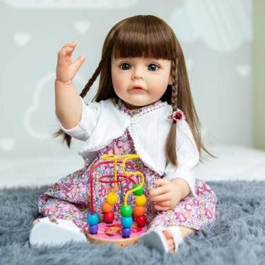 Imagem de Bebe Reborn Menina 100% Silicone 57 Cm - Laura - PRO BABY