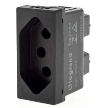 Imagem de Módulo Tomada 20A Pial Plus+ Legrand Preto 615060PT