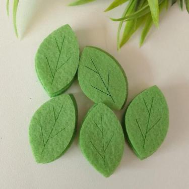 Imagem de Folha Feltro Verde Limão 3cm - 25 und - Mariáh Farias