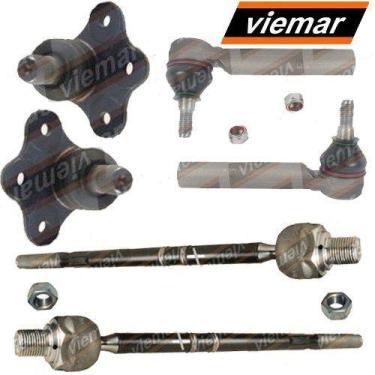 Imagem de Kit terminal direcao + pivo + articulacao axial direito e esquerdo - a