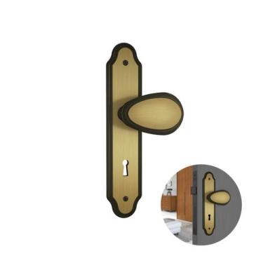 Imagem de Fechadura Em Latonado Oxidado Para Porta Interna de 25 A 40 Mm 813/10 