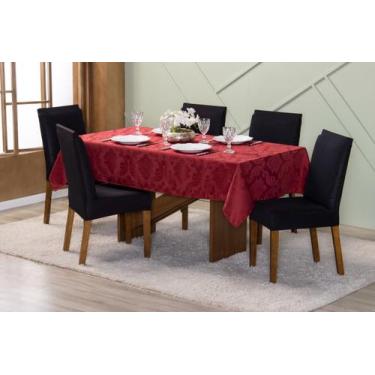 Imagem de Toalha de Mesa 10 Lugares 3,00 x 1,35 Jacquard Luxo Cozinha Copa Sala 