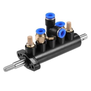 Imagem de VekAuto Pedal de válvula de controle de ar, 15,5 cm x 5,2 cm x 7,4 cm peças de máquina de troca de pneu universal para troca de pneu de carro metal durável preto