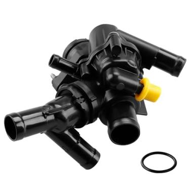 Imagem de WMPHE Carcaça do termostato de refrigeração do motor compatível com Mercedes-Benz GLA 250 GLA 45 AMG 2015-2020 CLA 250 CLA 45 AMG 2014-2019 Substituição para 2702000415 2702000615 2702002200 9020200