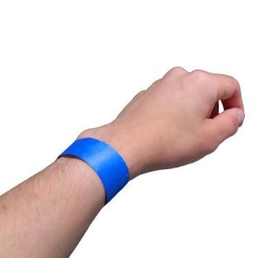 Imagem de Pulseira de Identificação para Festas - 50 Unidades - Popper, Azul Neo