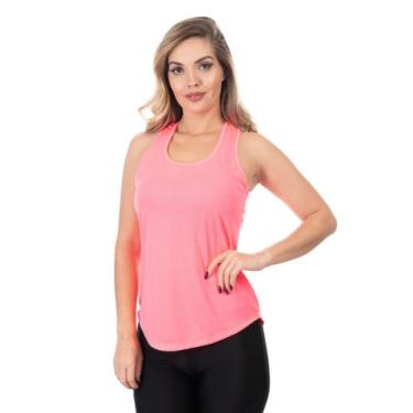Imagem de Regata Dry Fit Feminina  Academia  Esportes  Tecido Leve - Fix, Pink n