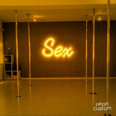 Imagem de luminaria letreiro Neon Led Sex 100x60 luminoso decoração p/ selfie - 