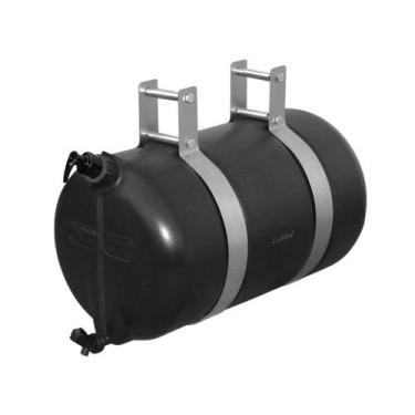 Imagem de Barrica D'água Plástica 25 Litros Preta Com Saboneteira - Fabbof