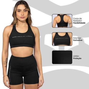 Imagem de Top Treino Nadador Reforçado Alta Performance LifeStyle Gorilla, Preto