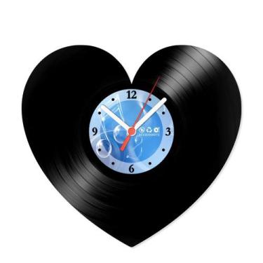 Imagem de Relógio De Parede Disco Vinil Diversos - Coração - VDI-195 - Modernart