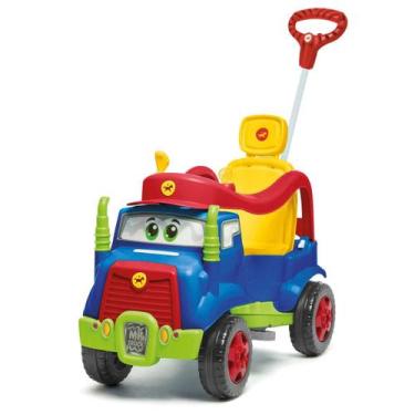Imagem de Carrinho De Passeio e Pedal Infantil MK Truck Calesita 982, Azul