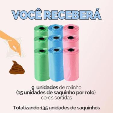 Imagem de Kit Refil Cata Caca Saco Saquinho Coletor Lixo Coco Pet Cães Gatos Hig