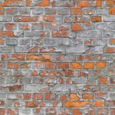 Imagem de Papel De Parede Tijolinho Vermelho Com Cimento - 3,30x0,50m - DEKAL DE