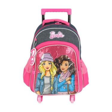Imagem de Mochila De Rodinhas Escolar Barbie Azul Luxcel