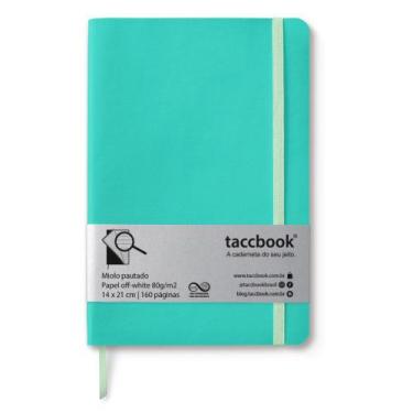 Imagem de Caderno Pautado taccbook Verde água 14x21 Flex