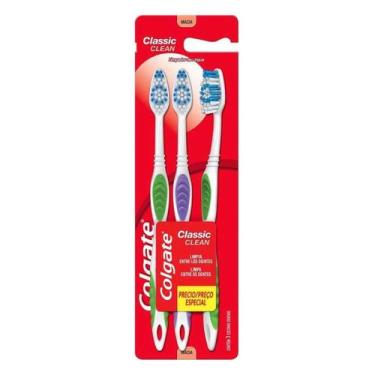 Imagem de Escova Dental Classic Clean 3unid - Colgate