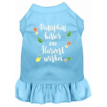 Imagem de Mirage Pet Products Vestido de cachorro com estampa de serigrafia BBLMD Pumpkin Kisses 58-61, médio, azul bebê