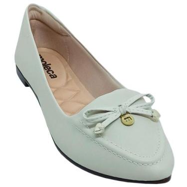 Imagem de Sapatilha Moleca Feminina Design Sofisticado Laço, Branco off, 38