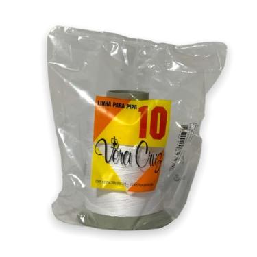 Imagem de Linha Vera Cruz Para Pipas Fio 10 de 1000 Jardas 100% Algodão Tex 85 Cor Branco