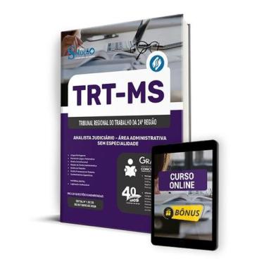 Imagem de Apostila TRT-MS 2024 - Analista Judiciário - Área Administrativa - Sem