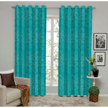 Imagem de Cortina Sala Ou Quarto Jacquard 4m X 2,60m Semi Blackout