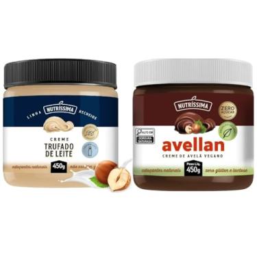 Imagem de Kit Trufado de Leite + Creme de Avelã Vegano - Nutríssima 450g