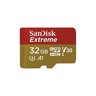 Imagem de Pacote de cartão de memória SanDisk Extreme MicroSD de 32 GB com adaptador SanDisk e leitor MicroSD para câmeras GoPro, drones e smartphones
