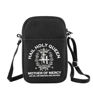 Imagem de CHOORO Bolsa de ombro católica mariana, presente de consagração mariana, presente de inspiração mariana, Holy Queen B