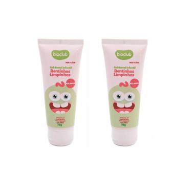Imagem de Gel Dental Infantil Kit Sem Flúor Melancia Vegano Bioclub70g